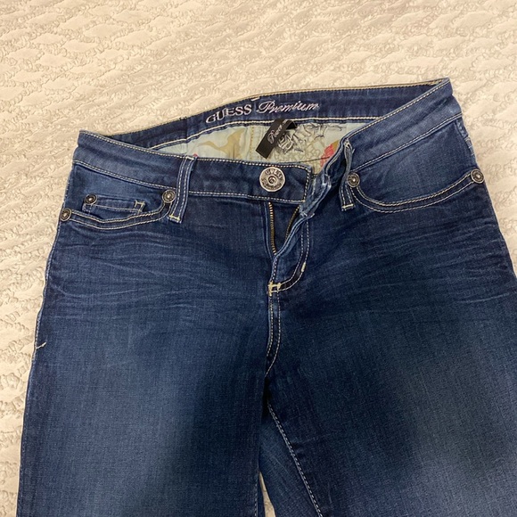 Guess Women's Skinny Jeans - Dark Blue - Picture 1 of 6